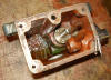Plunger disconnected - Note the bushing in the yoke slot.