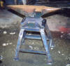 Two-horn Kohlswa anvil with stand.