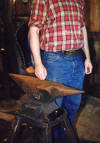 Anvil height should be just touch the second finger joint. CLICK TO ENLARGE