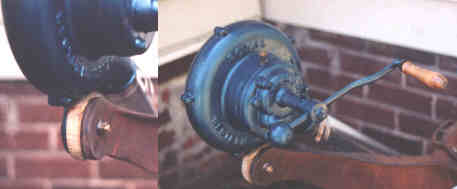 Wooden shim improves uneven mount flange surfaces.