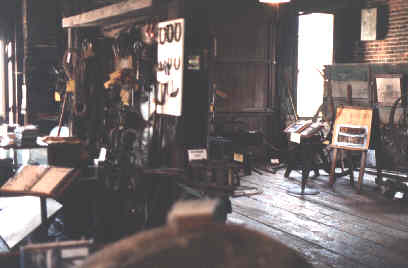 Front of shop viewed from forge area.