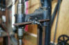 Plain rod type feed lever.