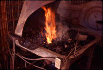 Detail of the forge made by Buffalo Forge & Tool