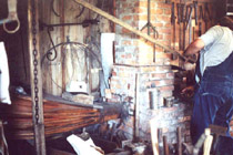 CLICK HERE - Pair of compound bellows for double forge at Old Sturbridge Village, in Massechusettes