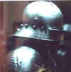 Gothic sallet right side view