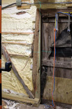 Rebuilding final section of wall - fill to make plumb