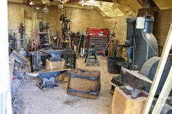 Iron Banding - Making wooden anvil block for 460 lbs Fontanini Anvil