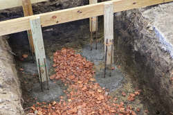 Foundation work for new stone forge 2024