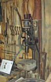 Champion No. 200 Post Drill - blacksmith's shop in North Village.