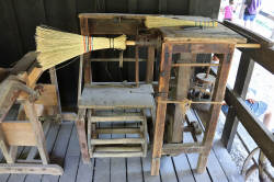 Broom Making Machine - Barn - Log Village - Midwest Old Threshers Reunion 2023